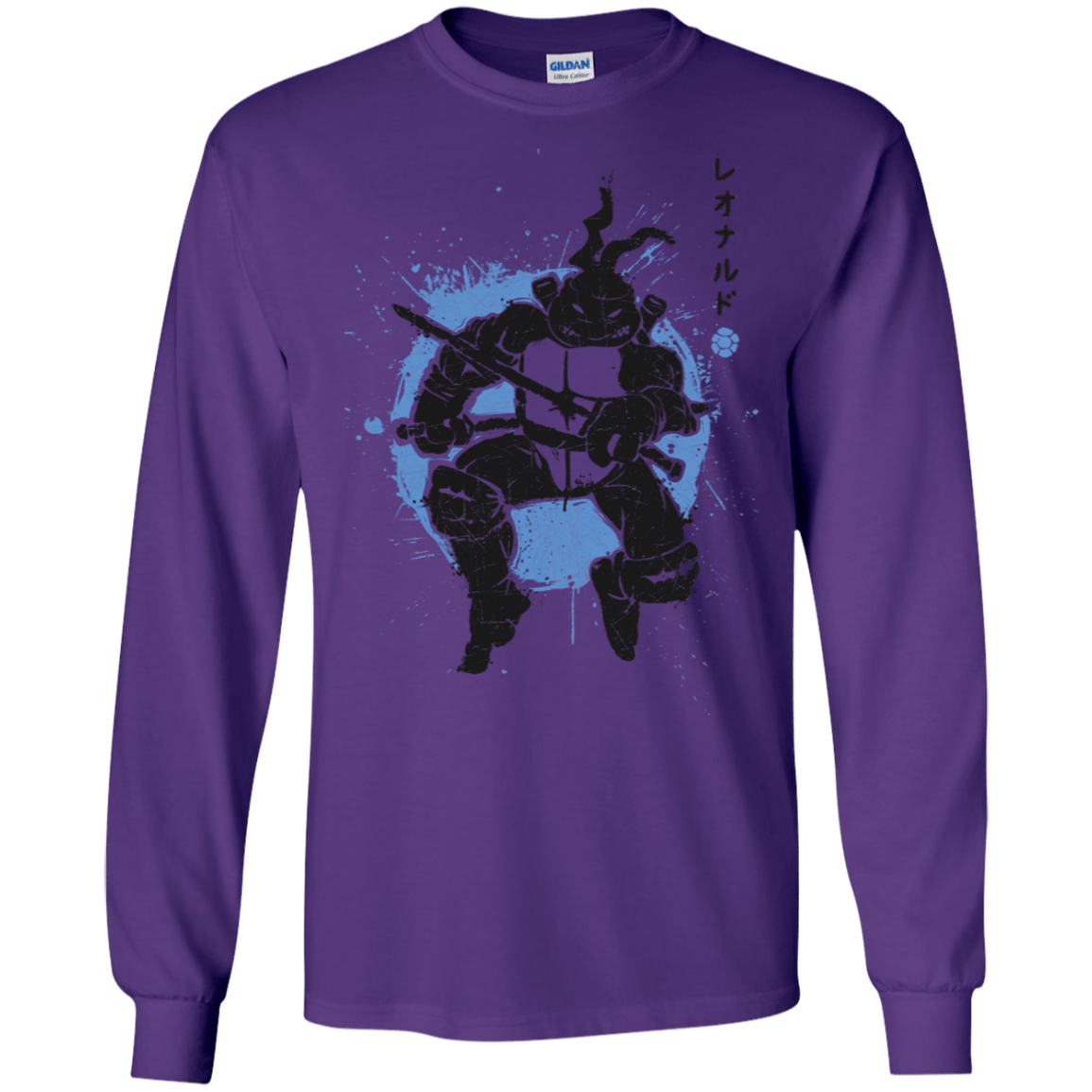 T-Shirts Purple / S TMNT - Katana Warrior Men's Long Sleeve T-Shirt