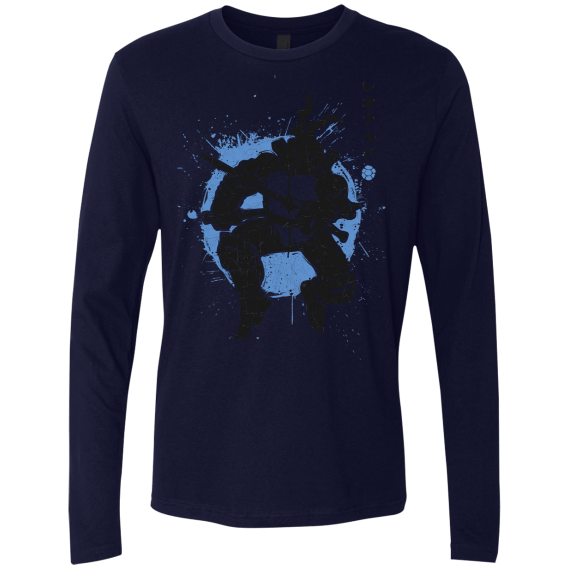T-Shirts Midnight Navy / S TMNT - Katana Warrior Men's Premium Long Sleeve