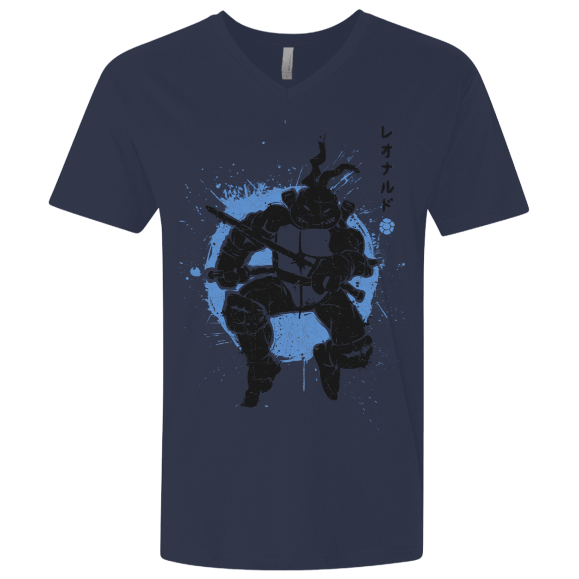 T-Shirts Midnight Navy / X-Small TMNT - Katana Warrior Men's Premium V-Neck