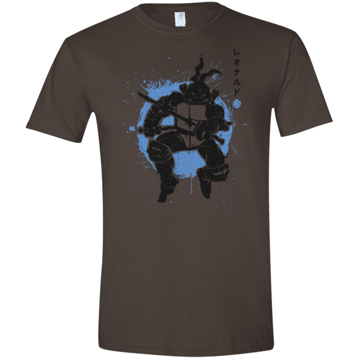 T-Shirts Dark Chocolate / S TMNT - Katana Warrior Men's Semi-Fitted Softstyle