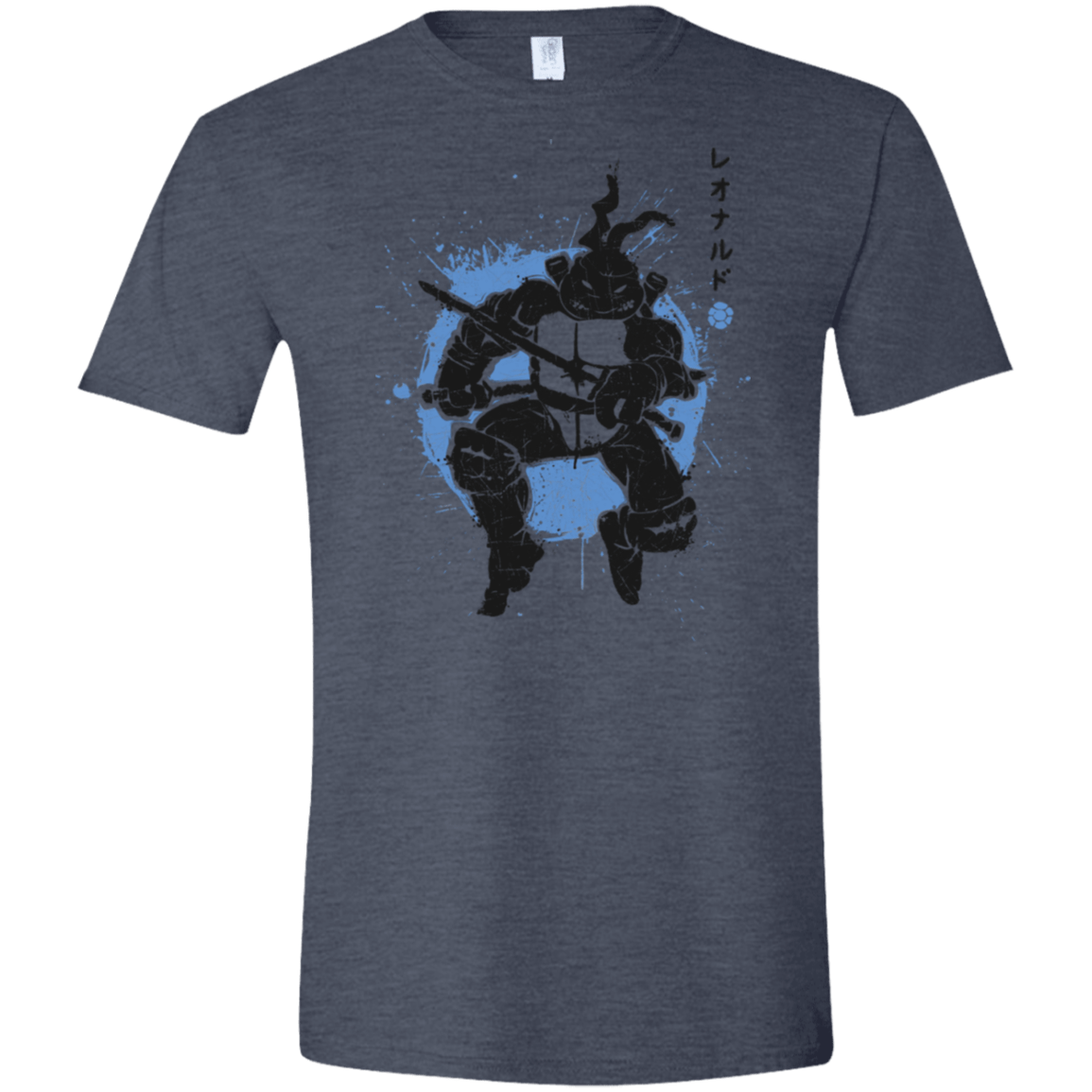 T-Shirts Heather Navy / S TMNT - Katana Warrior Men's Semi-Fitted Softstyle