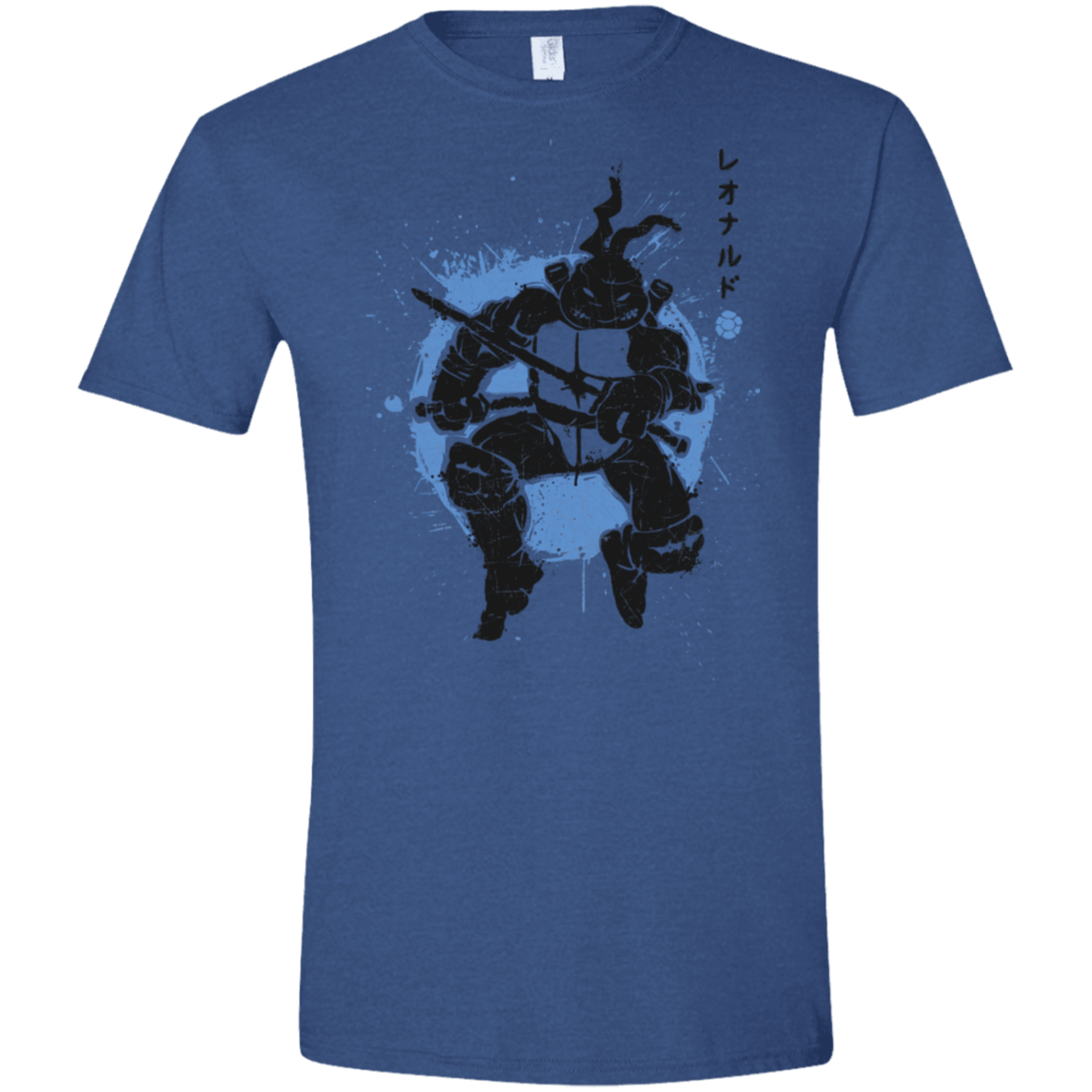 T-Shirts Heather Royal / X-Small TMNT - Katana Warrior Men's Semi-Fitted Softstyle