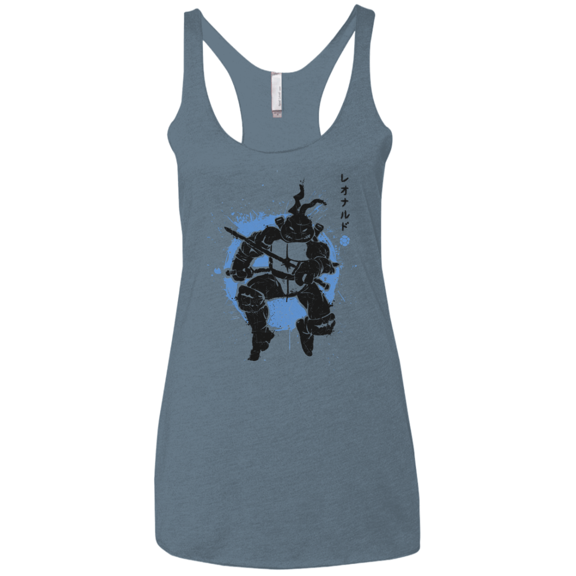 T-Shirts Indigo / X-Small TMNT - Katana Warrior Women's Triblend Racerback Tank