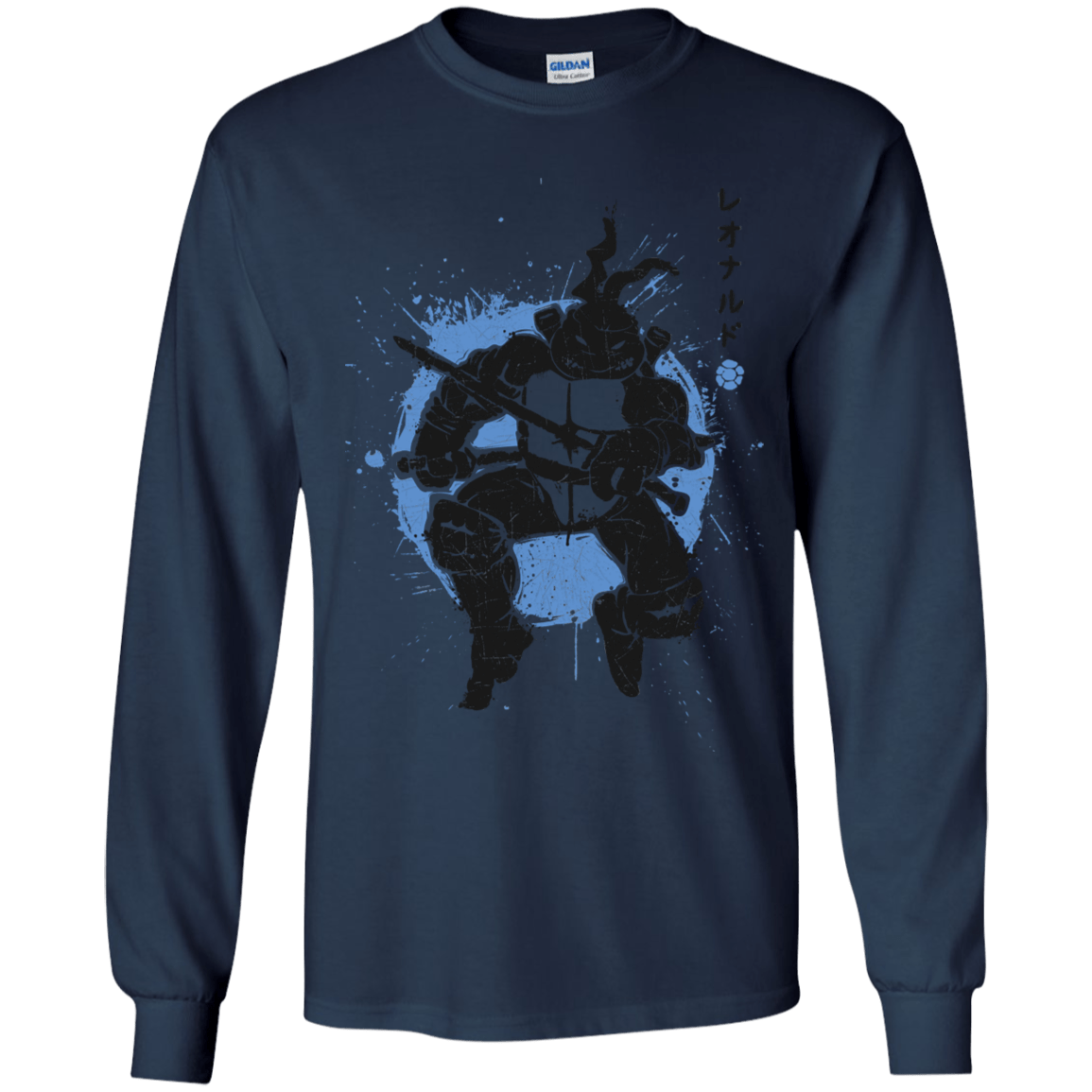 T-Shirts Navy / YS TMNT - Katana Warrior Youth Long Sleeve T-Shirt