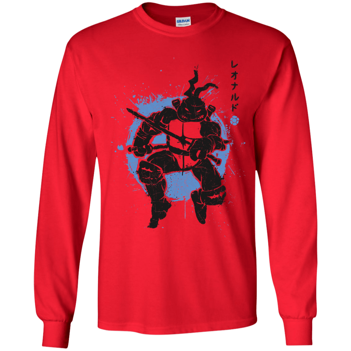 T-Shirts Red / YS TMNT - Katana Warrior Youth Long Sleeve T-Shirt