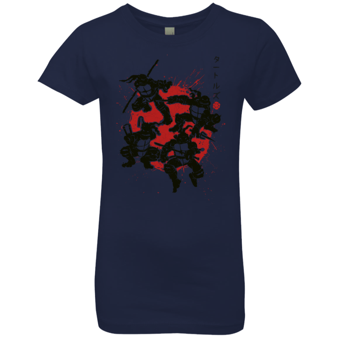 T-Shirts Midnight Navy / YXS TMNT - Mutant Warriors Girls Premium T-Shirt