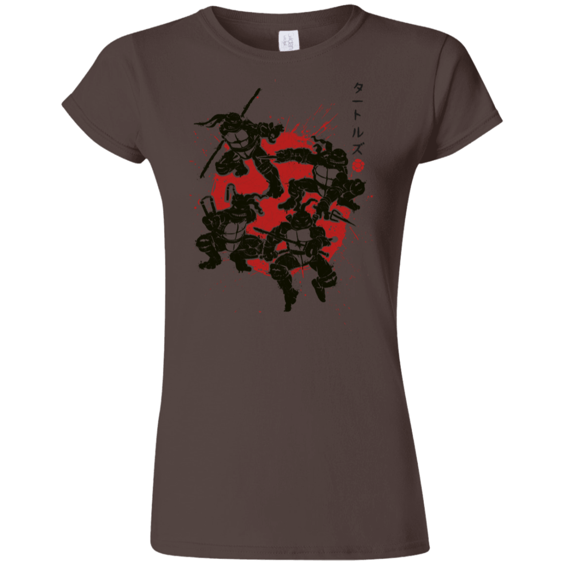 T-Shirts Dark Chocolate / S TMNT - Mutant Warriors Junior Slimmer-Fit T-Shirt