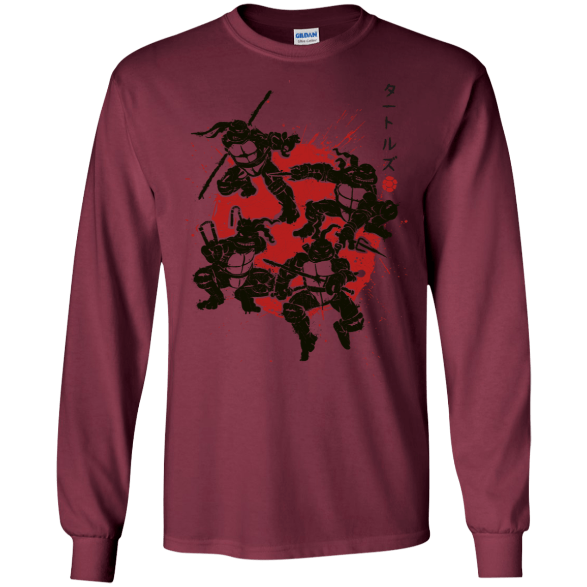 T-Shirts Maroon / S TMNT - Mutant Warriors Men's Long Sleeve T-Shirt