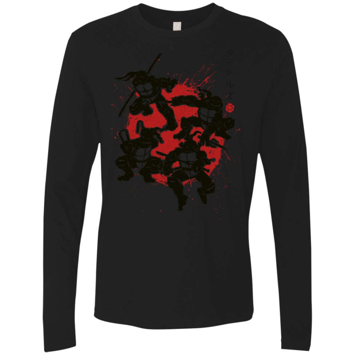 T-Shirts Black / S TMNT - Mutant Warriors Men's Premium Long Sleeve