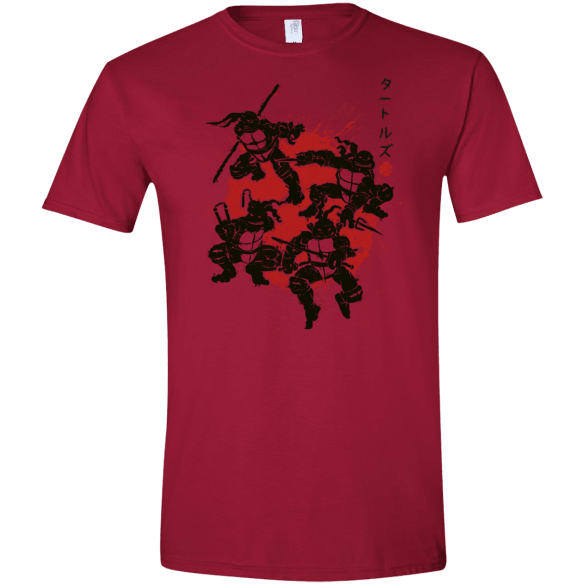 T-Shirts Cardinal Red / S TMNT - Mutant Warriors Men's Semi-Fitted Softstyle