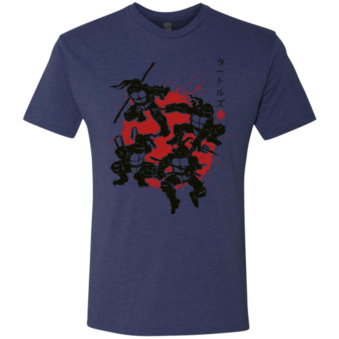 T-Shirts Vintage Navy / S TMNT - Mutant Warriors Men's Triblend T-Shirt