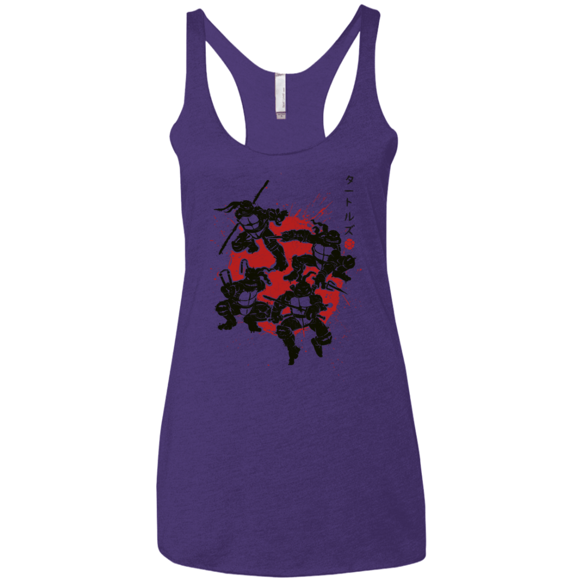 T-Shirts Purple Rush / X-Small TMNT - Mutant Warriors Women's Triblend Racerback Tank