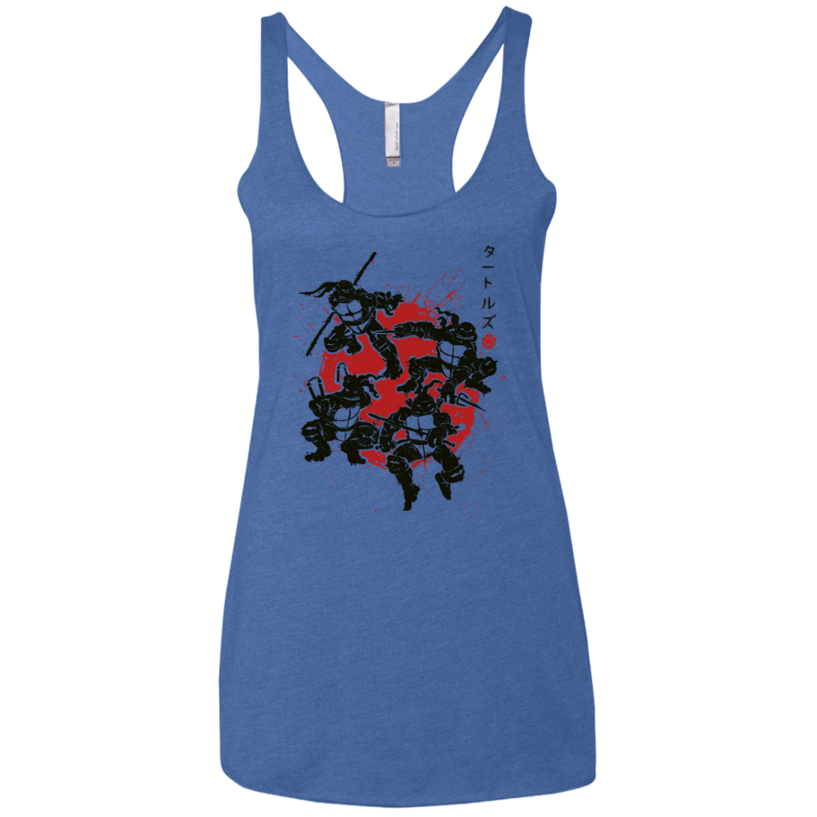 T-Shirts Vintage Royal / X-Small TMNT - Mutant Warriors Women's Triblend Racerback Tank