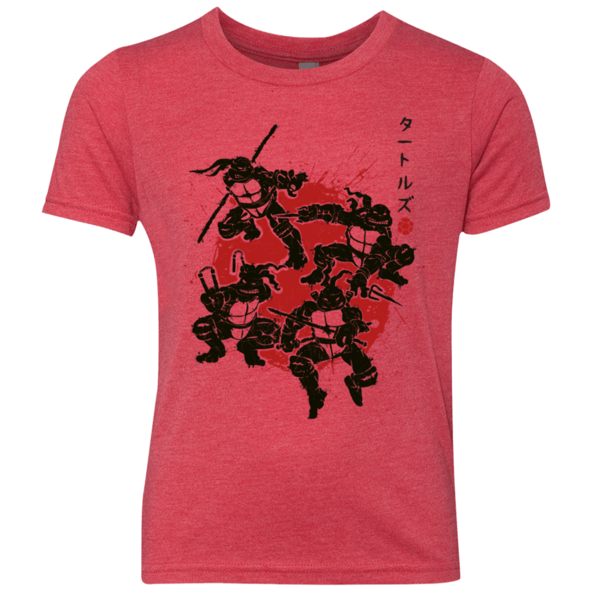 T-Shirts Vintage Red / YXS TMNT - Mutant Warriors Youth Triblend T-Shirt