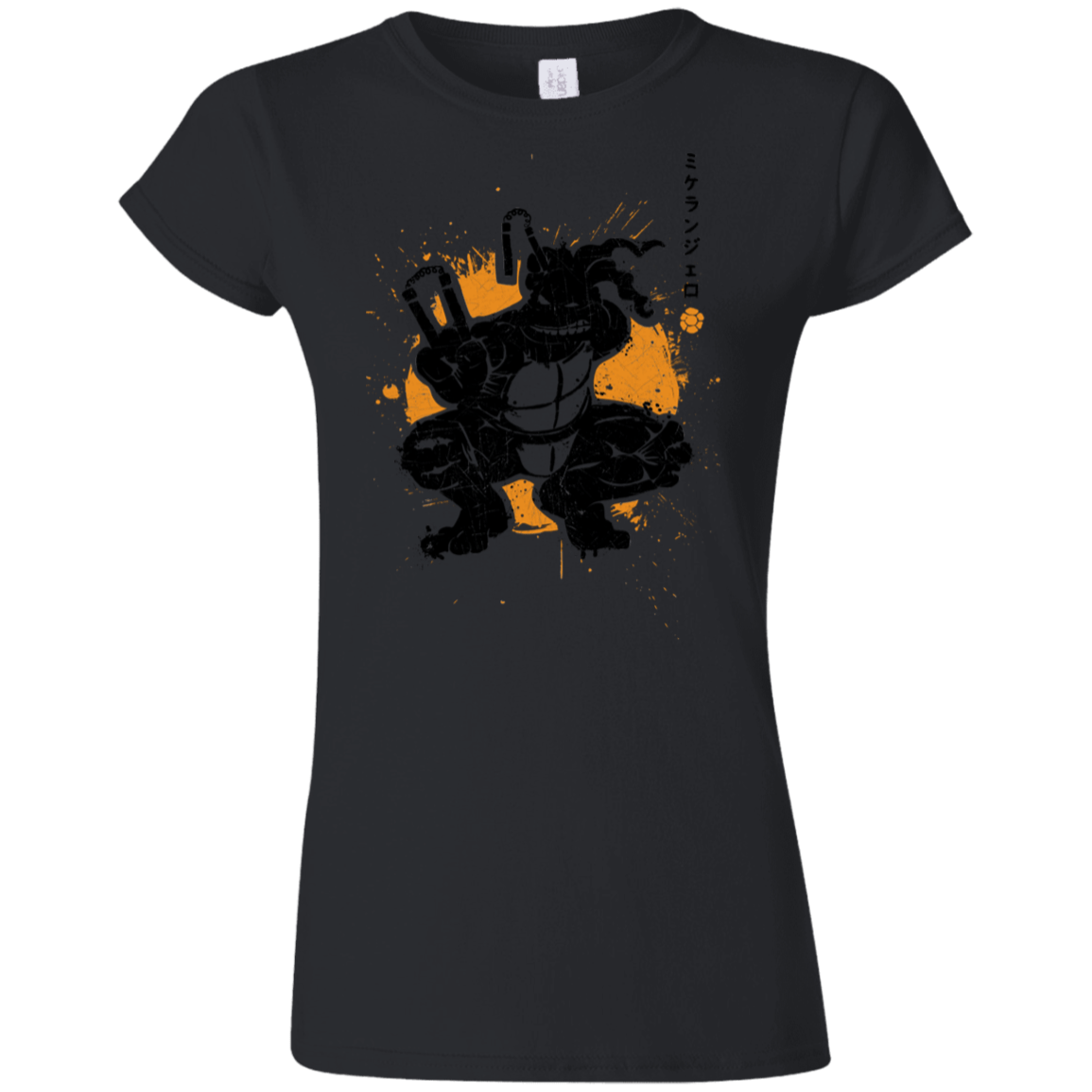 T-Shirts Black / S TMNT - Nunchaku Warrior Junior Slimmer-Fit T-Shirt