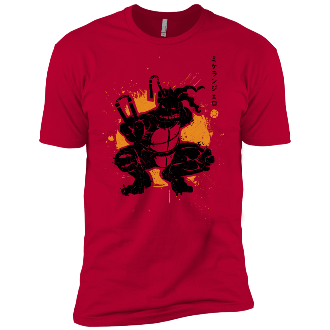 T-Shirts Red / X-Small TMNT - Nunchaku Warrior Men's Premium T-Shirt
