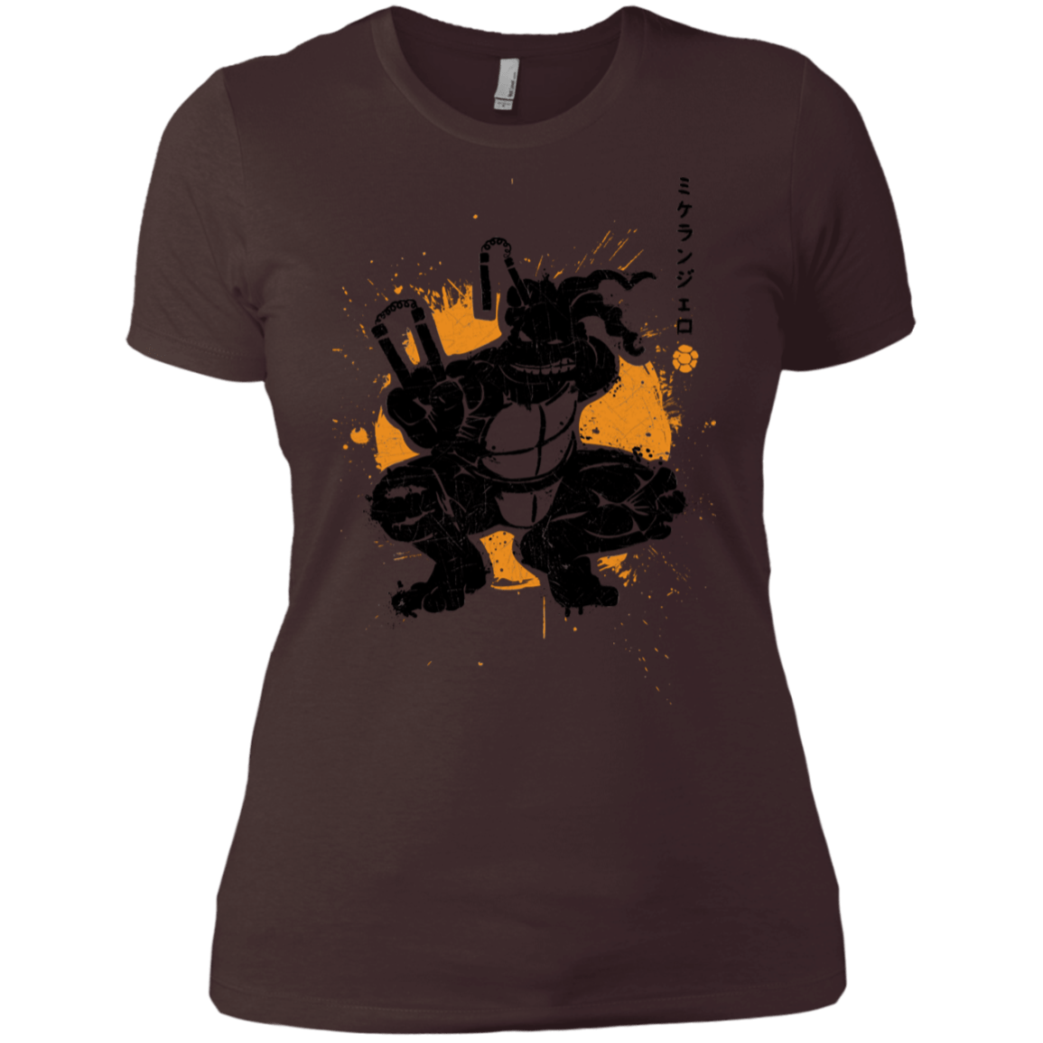 T-Shirts Dark Chocolate / X-Small TMNT - Nunchaku Warrior Women's Premium T-Shirt