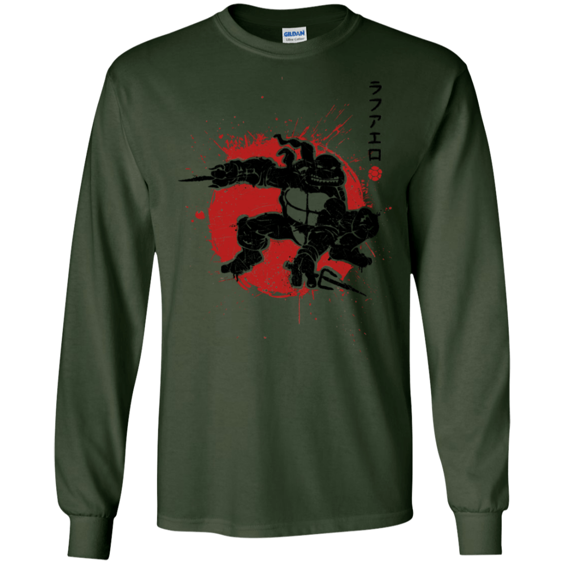 T-Shirts Forest Green / S TMNT - Sai Warrior Men's Long Sleeve T-Shirt