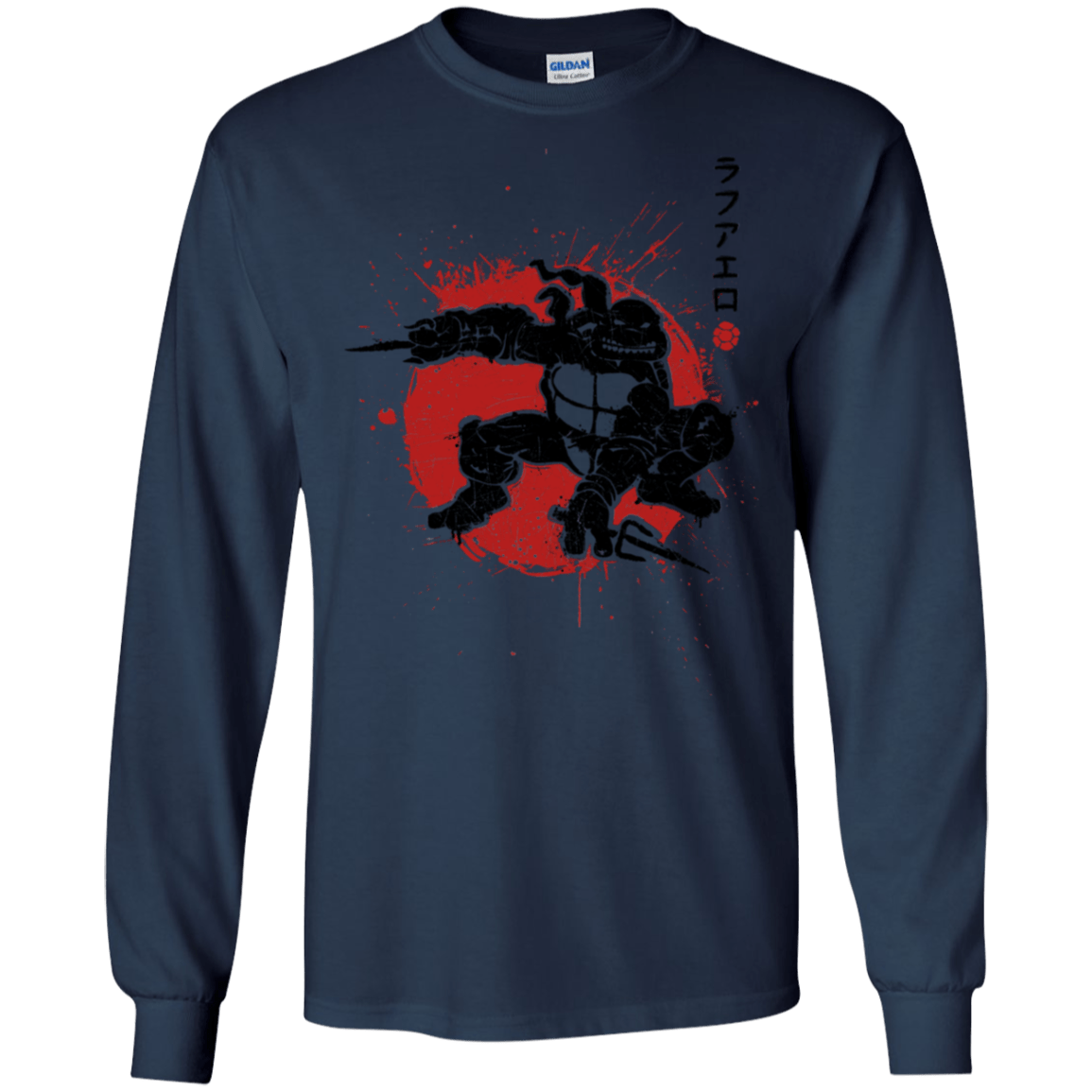 T-Shirts Navy / S TMNT - Sai Warrior Men's Long Sleeve T-Shirt