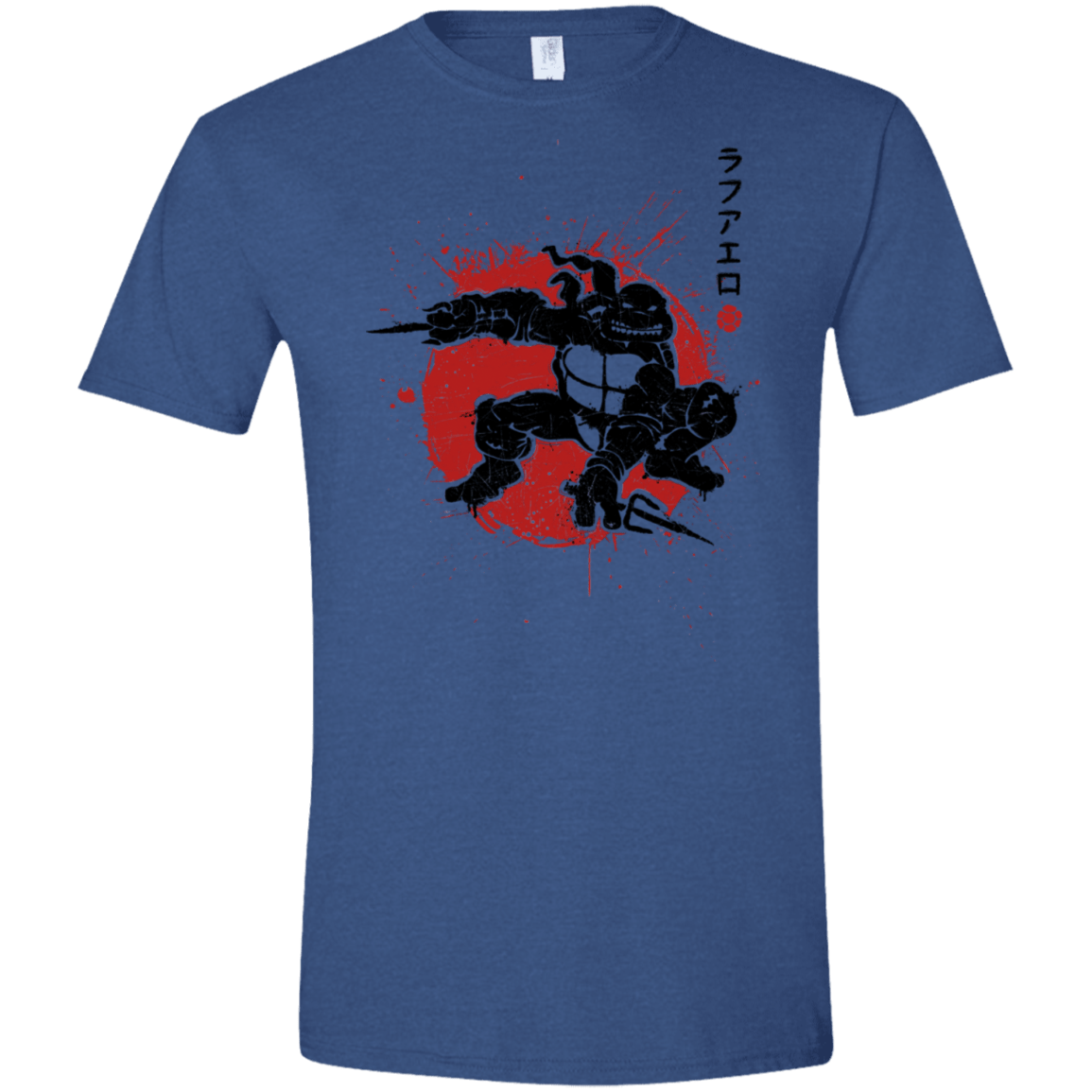 T-Shirts Heather Royal / X-Small TMNT - Sai Warrior Men's Semi-Fitted Softstyle