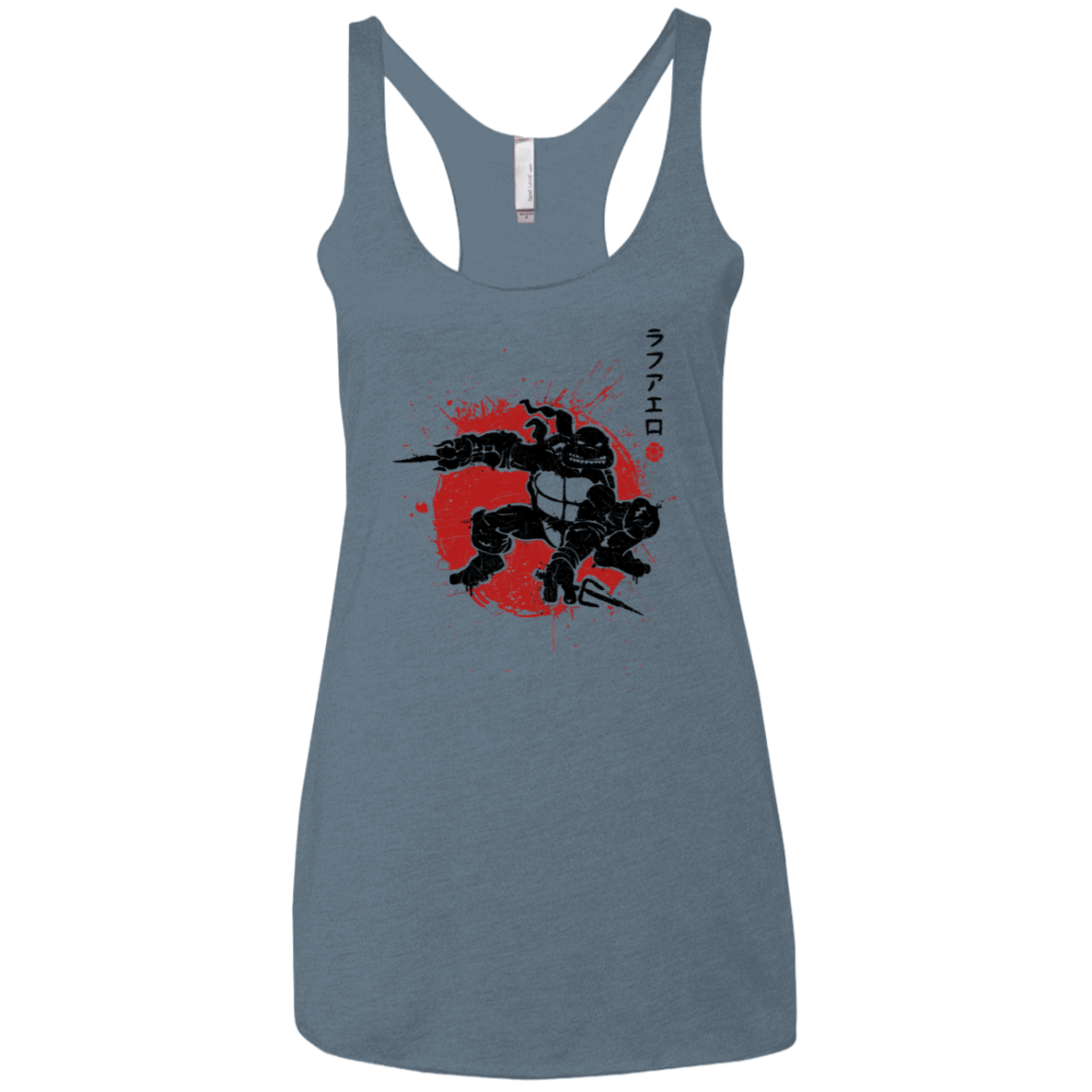 T-Shirts Indigo / X-Small TMNT - Sai Warrior Women's Triblend Racerback Tank