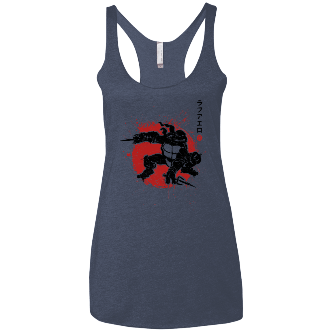 T-Shirts Vintage Navy / X-Small TMNT - Sai Warrior Women's Triblend Racerback Tank