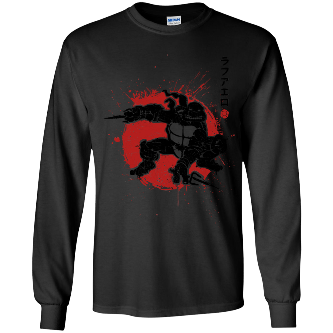 T-Shirts Black / YS TMNT - Sai Warrior Youth Long Sleeve T-Shirt