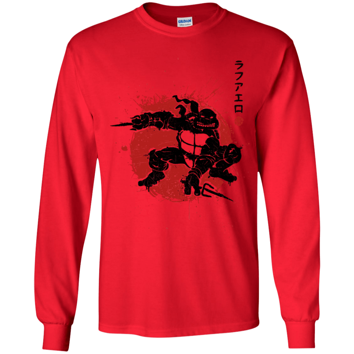 T-Shirts Red / YS TMNT - Sai Warrior Youth Long Sleeve T-Shirt