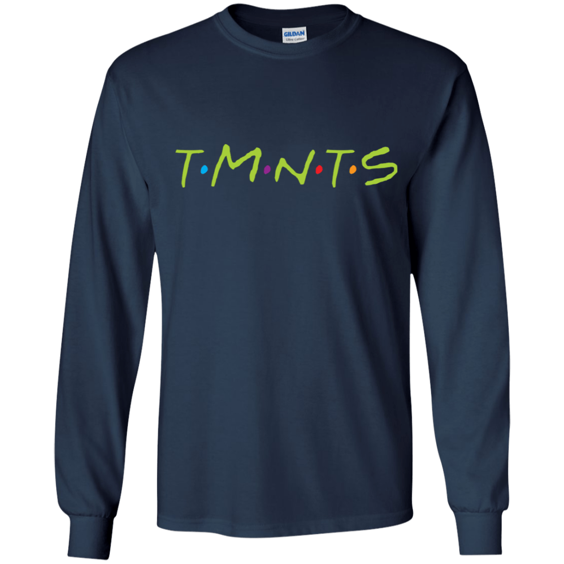 T-Shirts Navy / YS TMNTS Youth Long Sleeve T-Shirt