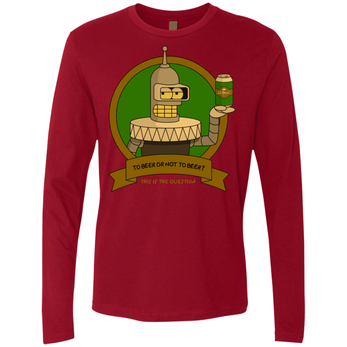 T-Shirts Cardinal / S To Beer or not to Beer Bender Edition Men's Premium Long Sleeve