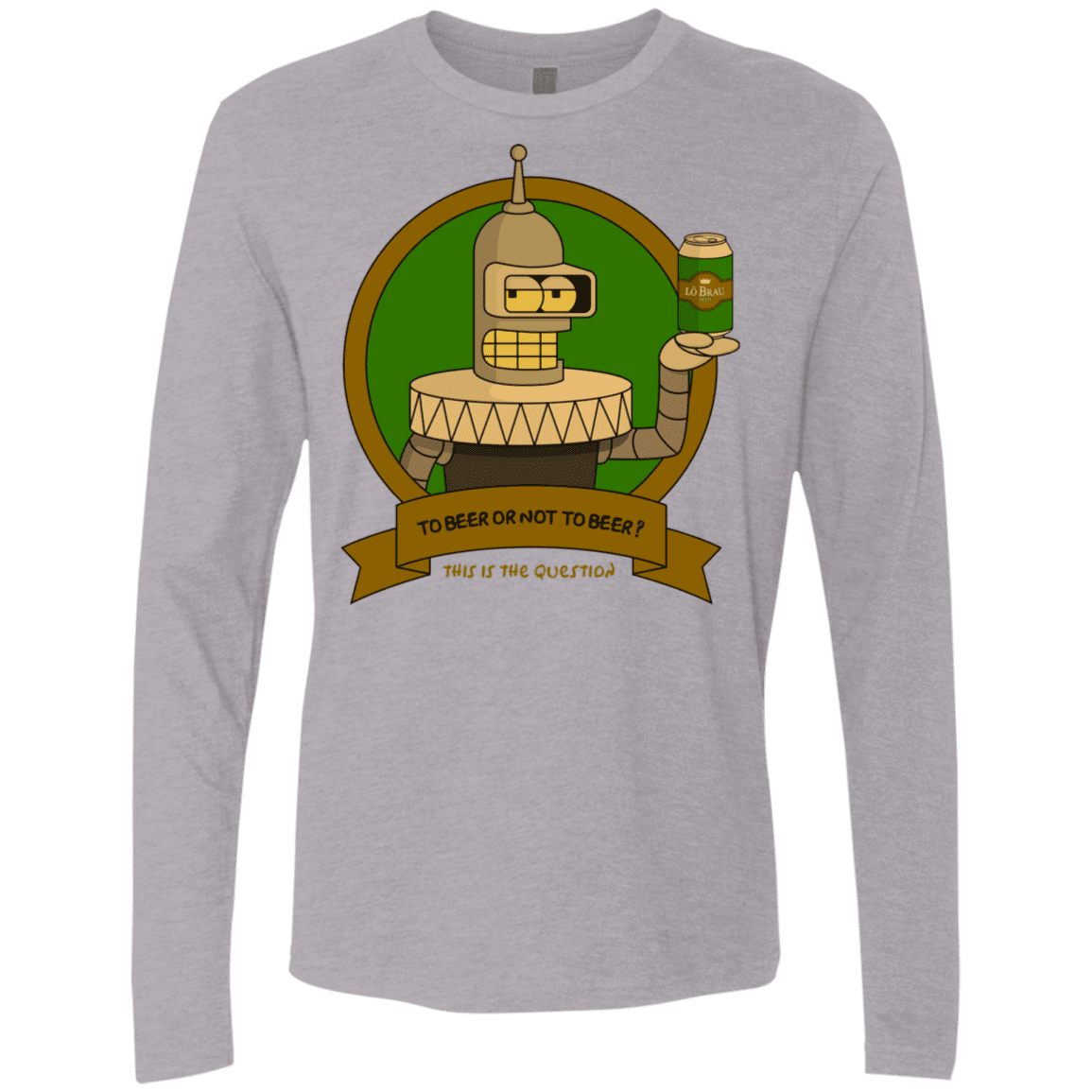 T-Shirts Heather Grey / S To Beer or not to Beer Bender Edition Men's Premium Long Sleeve