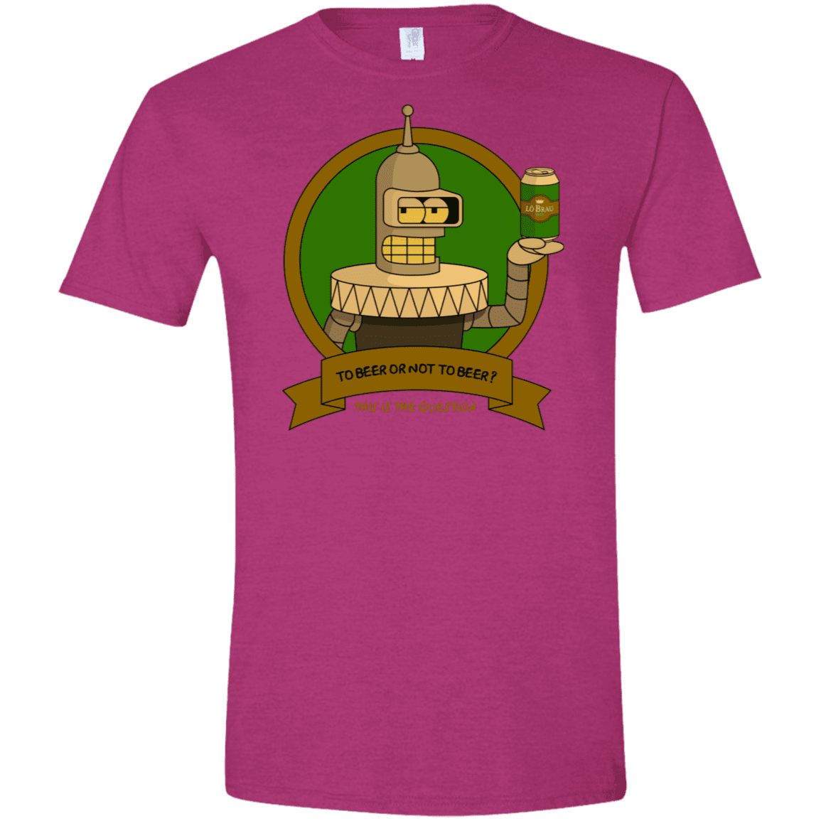 T-Shirts Antique Heliconia / S To Beer or not to Beer Bender Edition Men's Semi-Fitted Softstyle