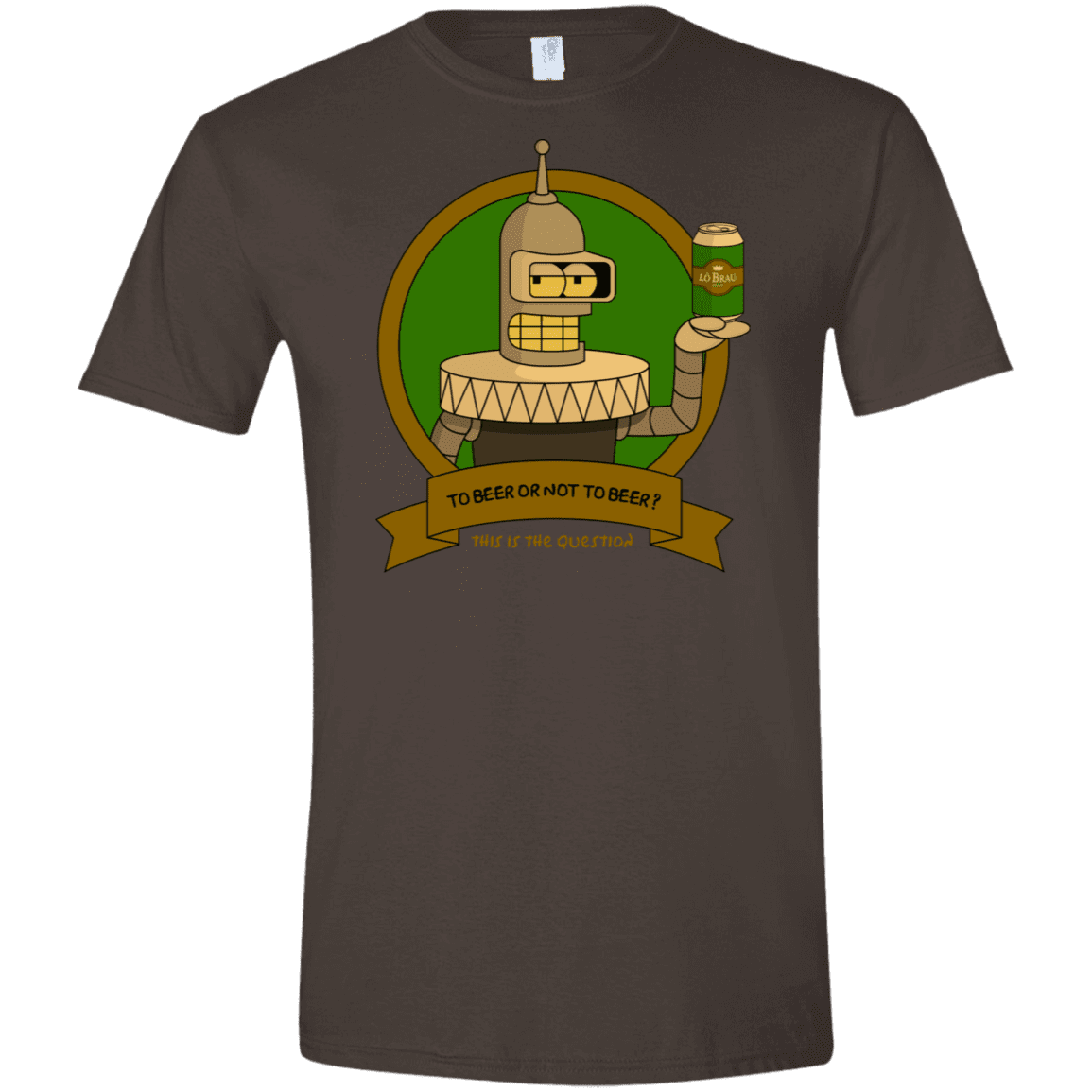 T-Shirts Dark Chocolate / S To Beer or not to Beer Bender Edition Men's Semi-Fitted Softstyle
