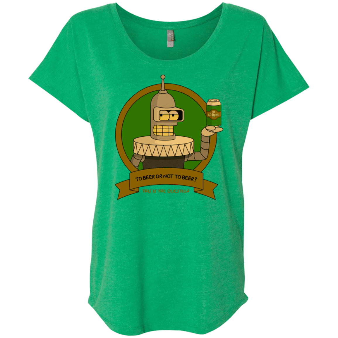 T-Shirts Envy / X-Small To Beer or not to Beer Bender Edition Triblend Dolman Sleeve