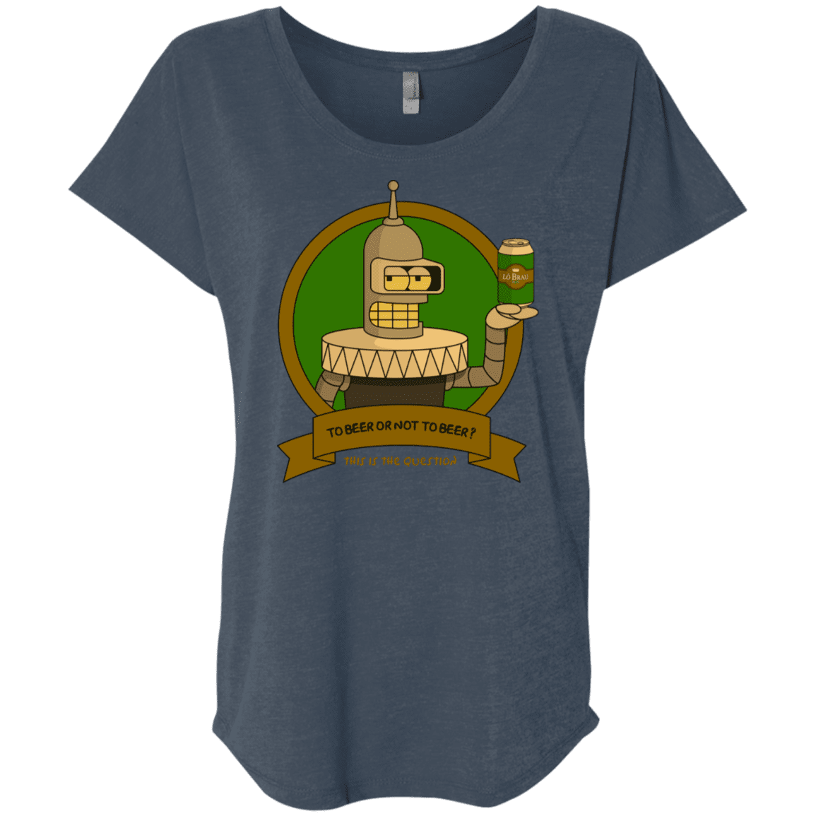 T-Shirts Indigo / X-Small To Beer or not to Beer Bender Edition Triblend Dolman Sleeve
