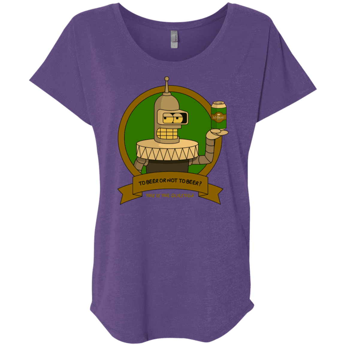 T-Shirts Purple Rush / X-Small To Beer or not to Beer Bender Edition Triblend Dolman Sleeve