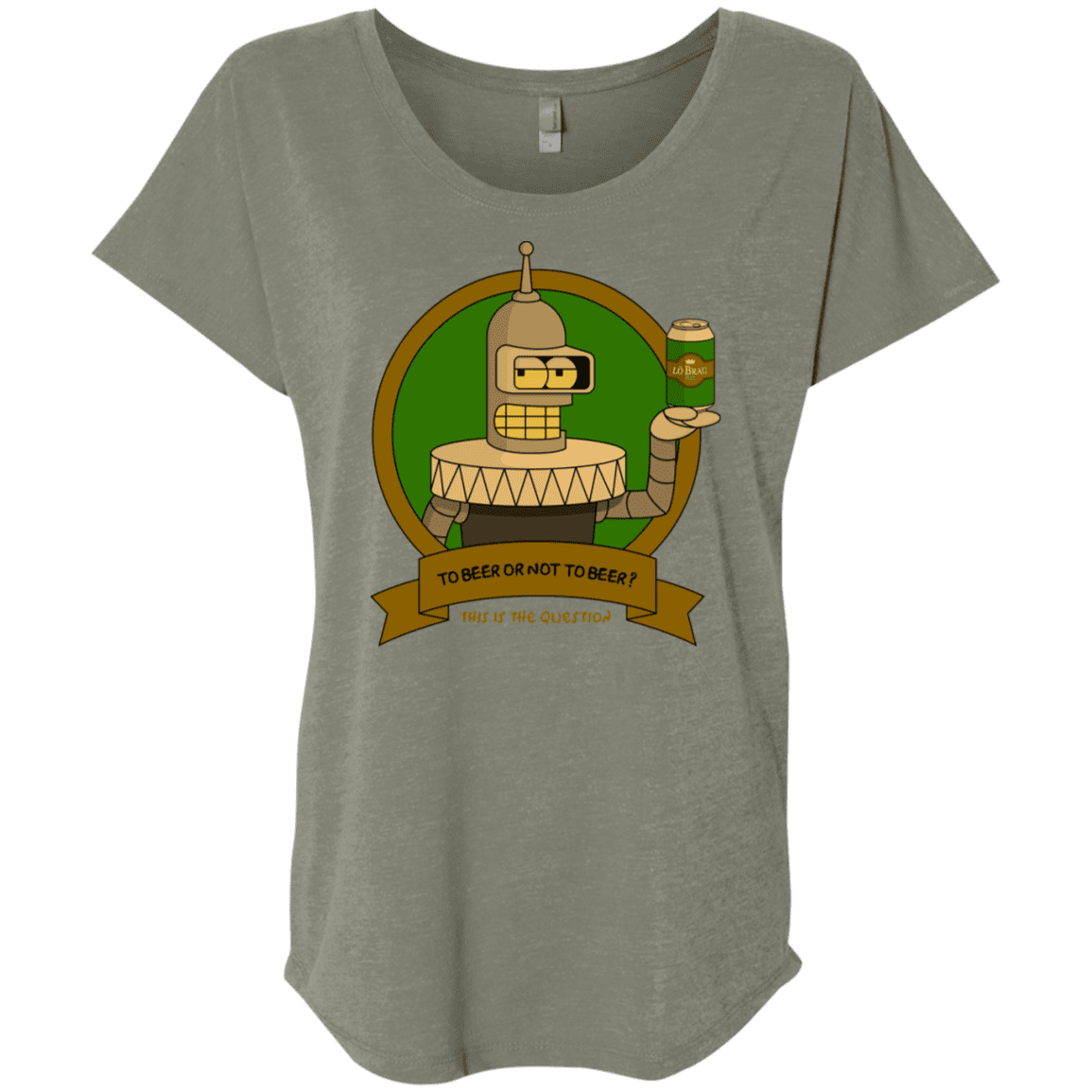 T-Shirts Venetian Grey / X-Small To Beer or not to Beer Bender Edition Triblend Dolman Sleeve