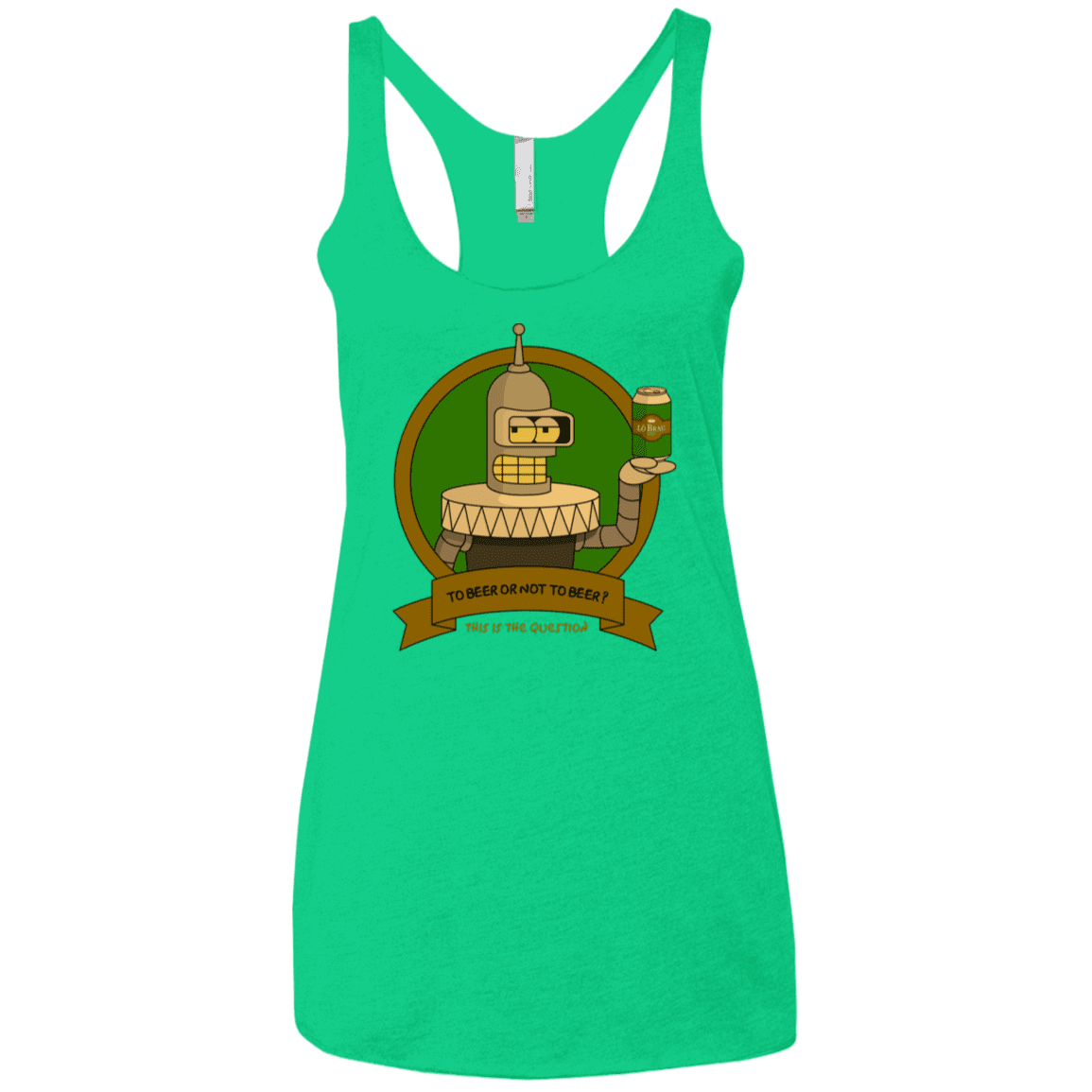 T-Shirts Envy / X-Small To Beer or not to Beer Bender Edition Women's Triblend Racerback Tank