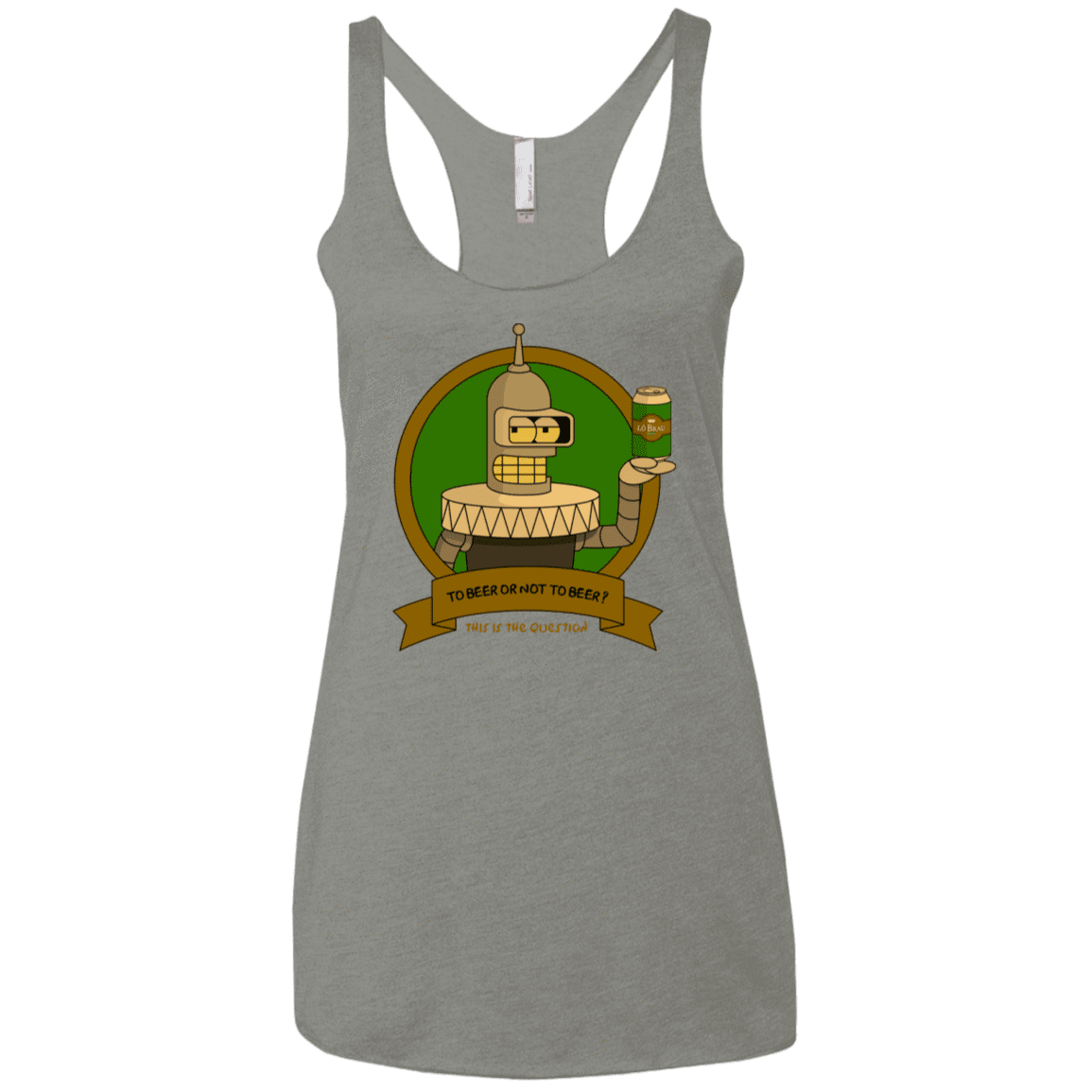 T-Shirts Venetian Grey / X-Small To Beer or not to Beer Bender Edition Women's Triblend Racerback Tank