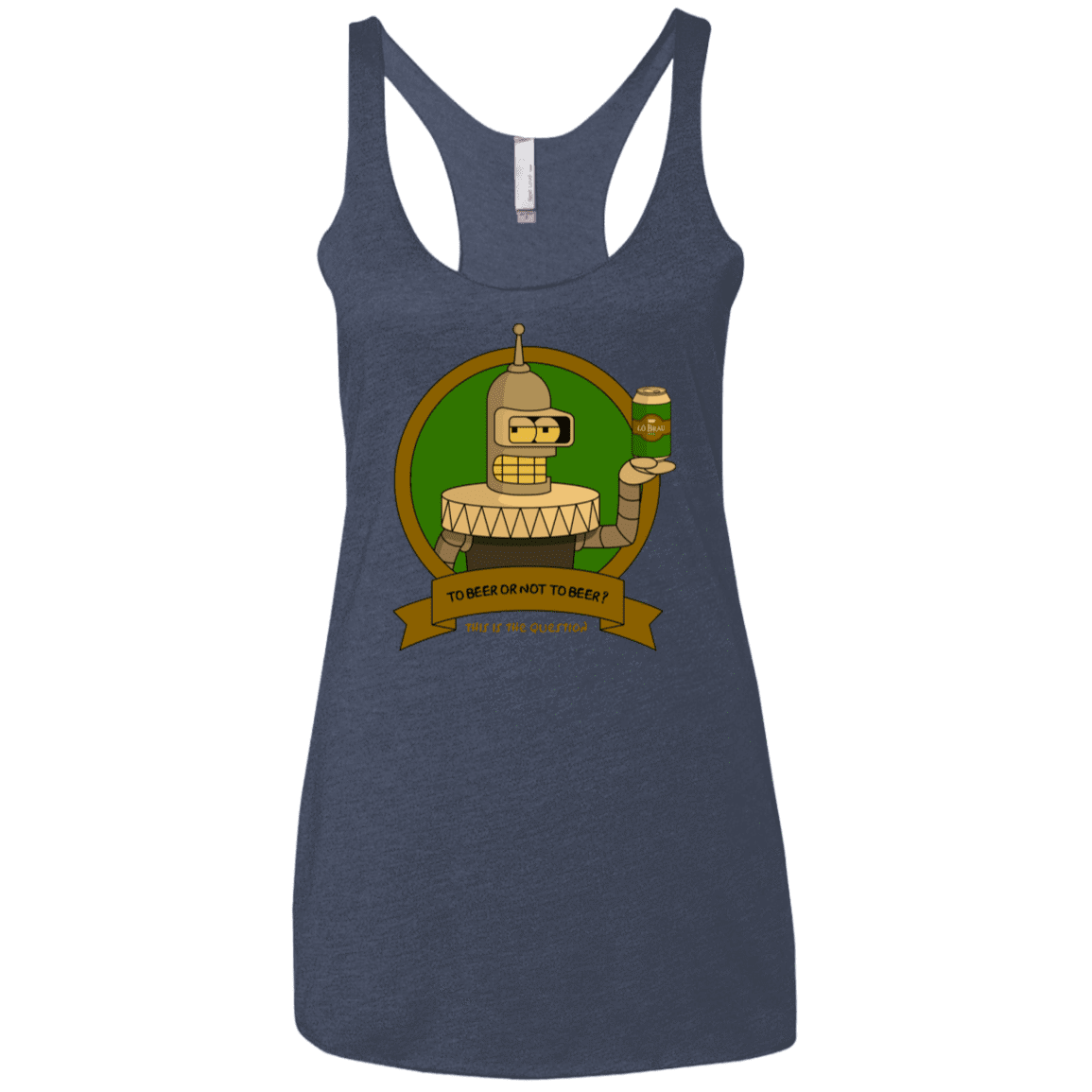 T-Shirts Vintage Navy / X-Small To Beer or not to Beer Bender Edition Women's Triblend Racerback Tank