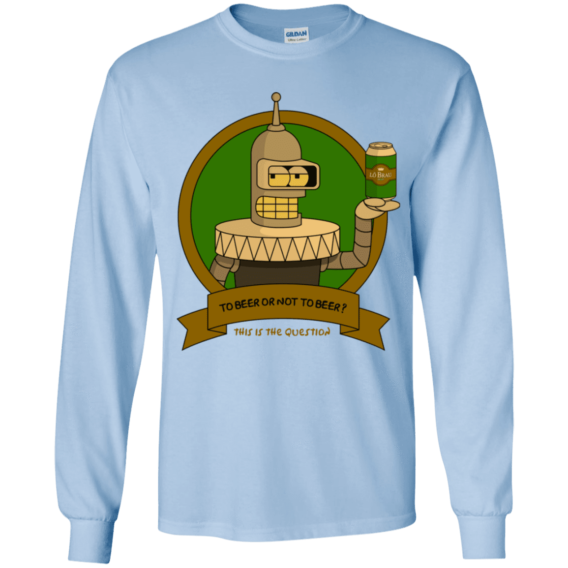 T-Shirts Light Blue / YS To Beer or not to Beer Bender Edition Youth Long Sleeve T-Shirt