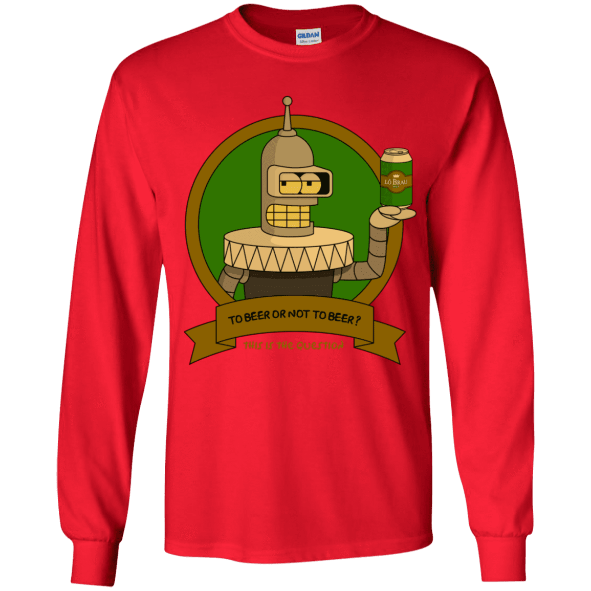 T-Shirts Red / YS To Beer or not to Beer Bender Edition Youth Long Sleeve T-Shirt