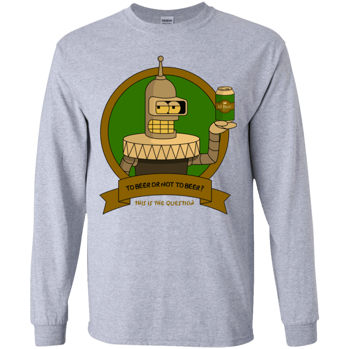 T-Shirts Sport Grey / YS To Beer or not to Beer Bender Edition Youth Long Sleeve T-Shirt