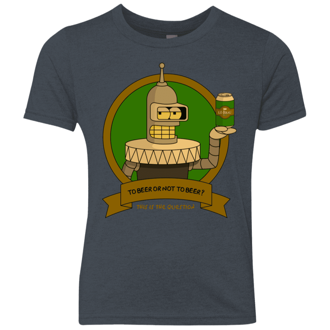 T-Shirts Vintage Navy / YXS To Beer or not to Beer Bender Edition Youth Triblend T-Shirt