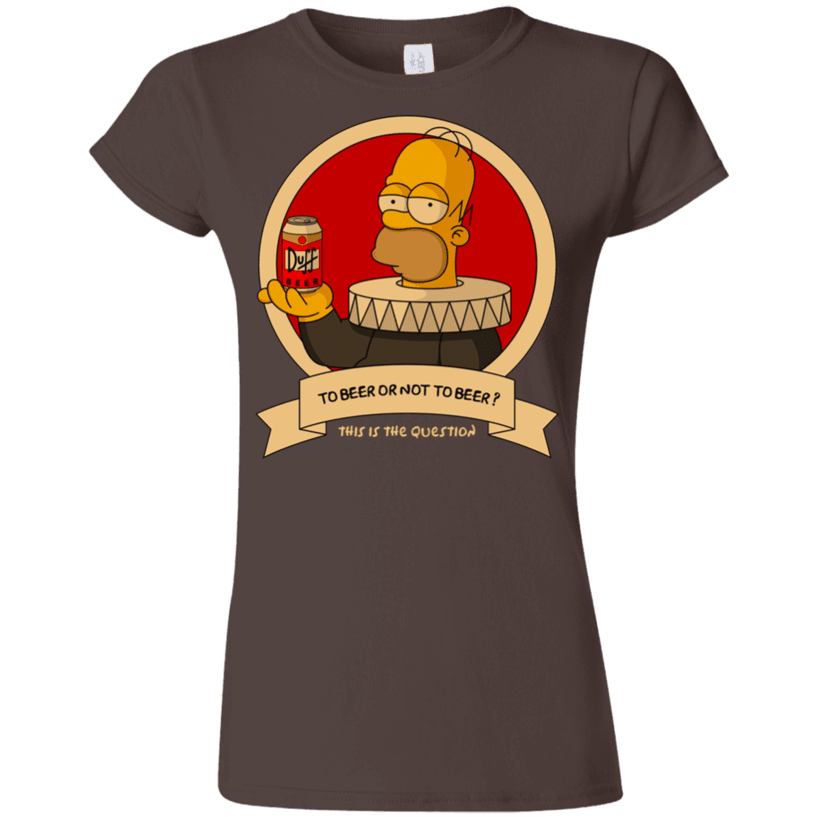 T-Shirts Dark Chocolate / S To Beer or not to Beer Junior Slimmer-Fit T-Shirt