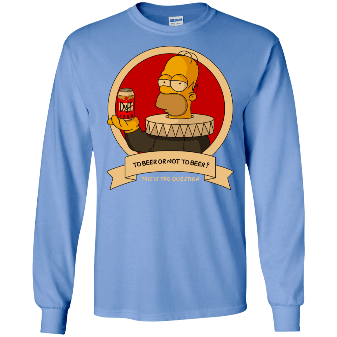 T-Shirts Carolina Blue / S To Beer or not to Beer Men's Long Sleeve T-Shirt