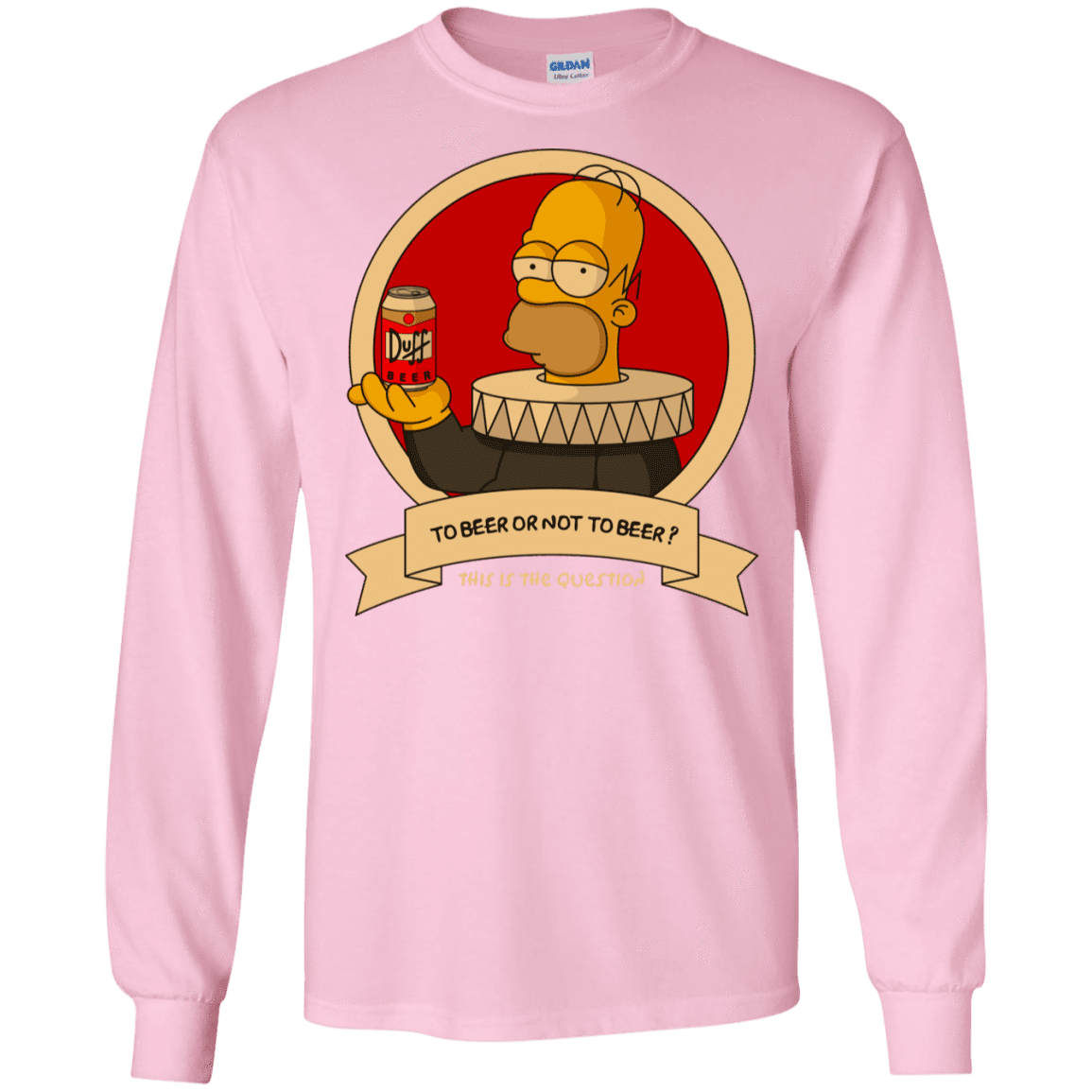 T-Shirts Light Pink / S To Beer or not to Beer Men's Long Sleeve T-Shirt