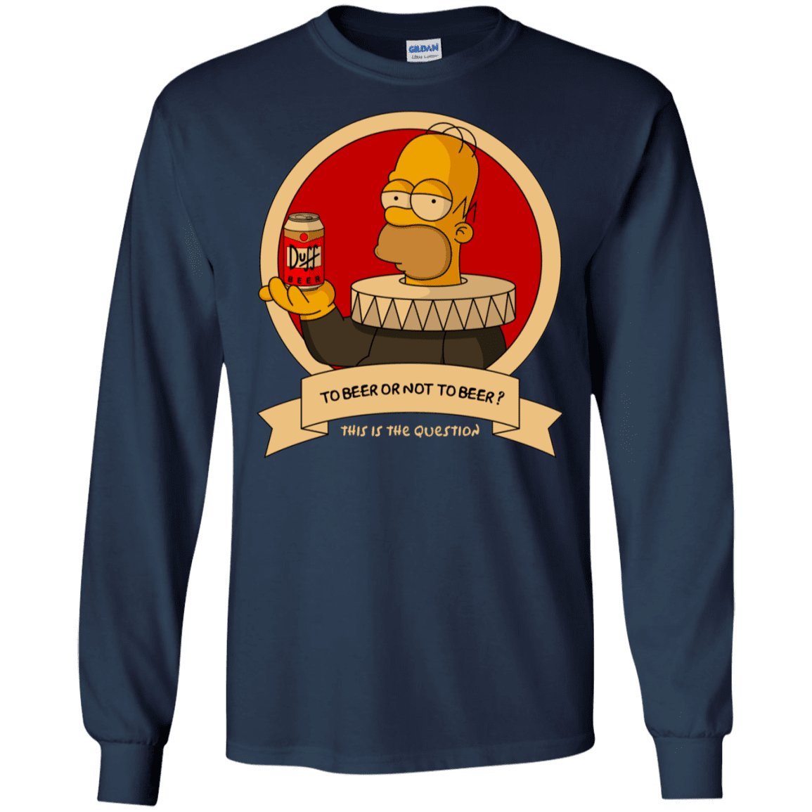 T-Shirts Navy / S To Beer or not to Beer Men's Long Sleeve T-Shirt