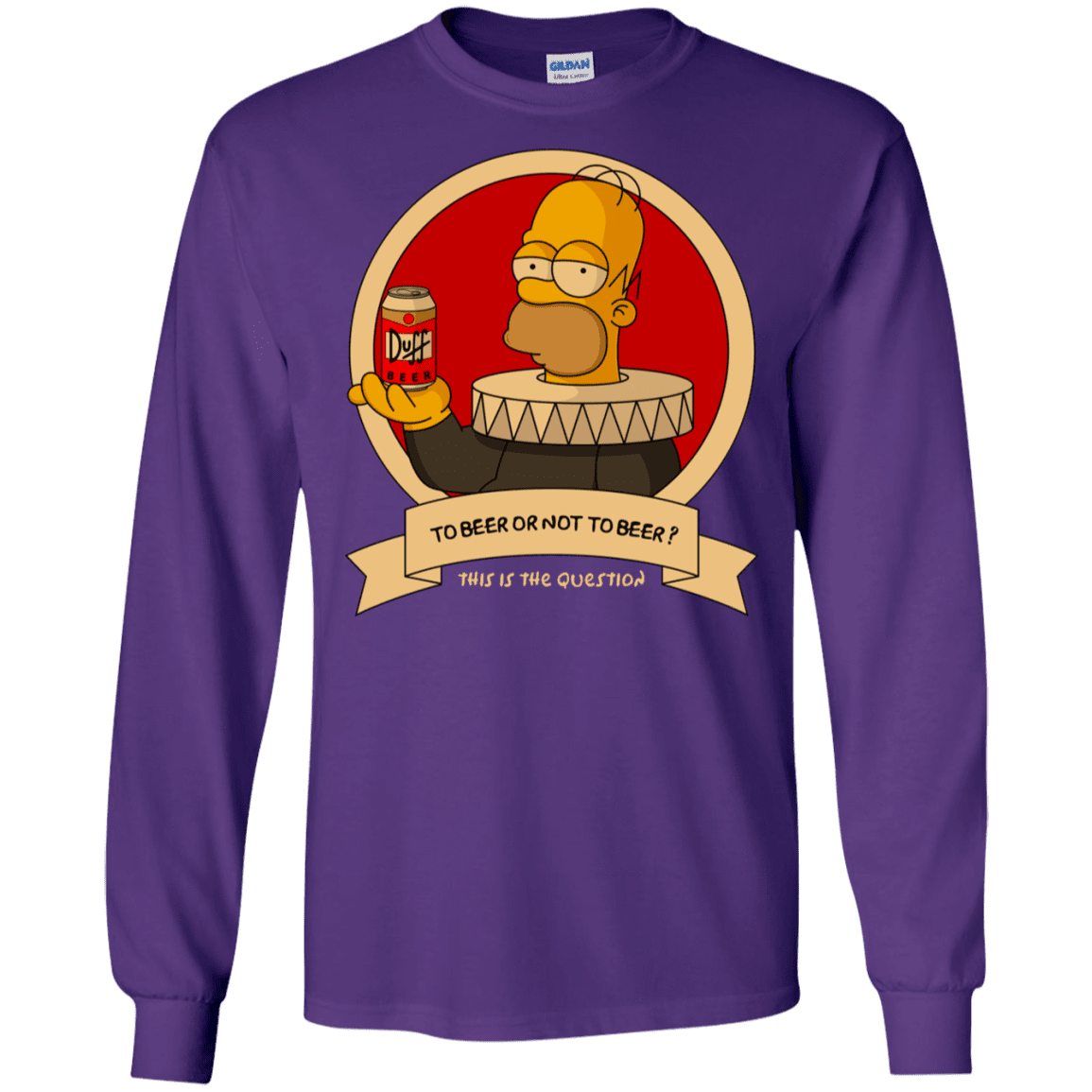 T-Shirts Purple / S To Beer or not to Beer Men's Long Sleeve T-Shirt