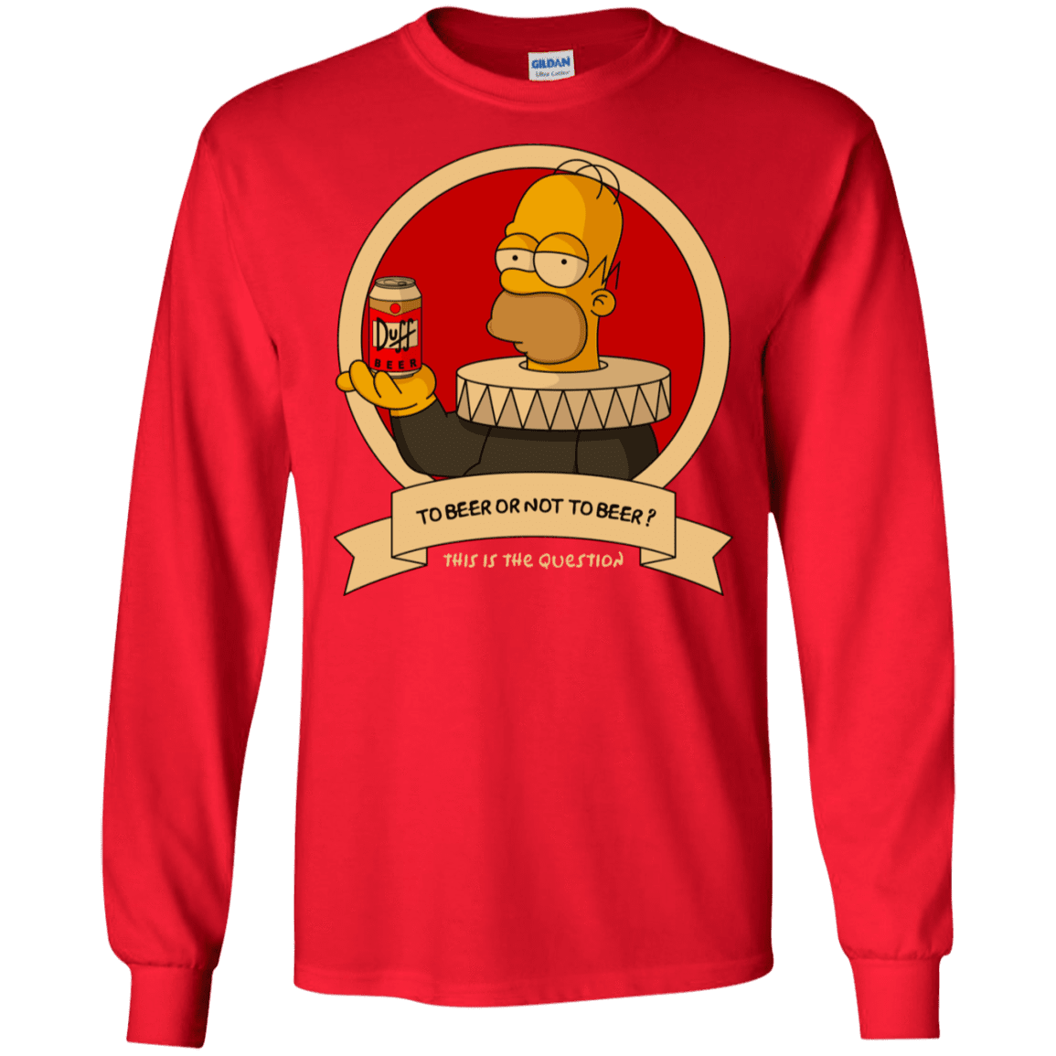 T-Shirts Red / S To Beer or not to Beer Men's Long Sleeve T-Shirt